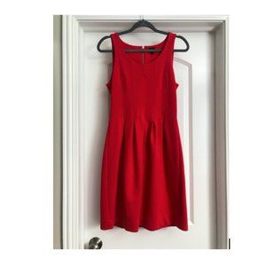 J Crew Bright Red Sleeveless Dress 4